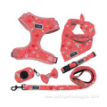 Adjustable Faux leather Pet Collar And Leash Set